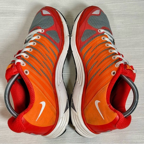 Nike Lunarlon Lunar Elite 2 FlyWire Running Shoes- Orange/Gray-Women Size 8.5 - Picture 6 of 9